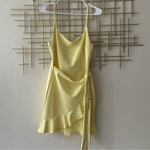 Cefian mini yellow dress